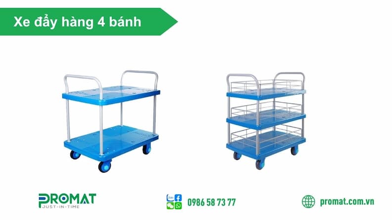 Đặc điểm cấu tạo xe đẩy 4 bánh