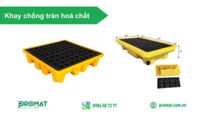 Khay nhựa chống tràn hoá chất
