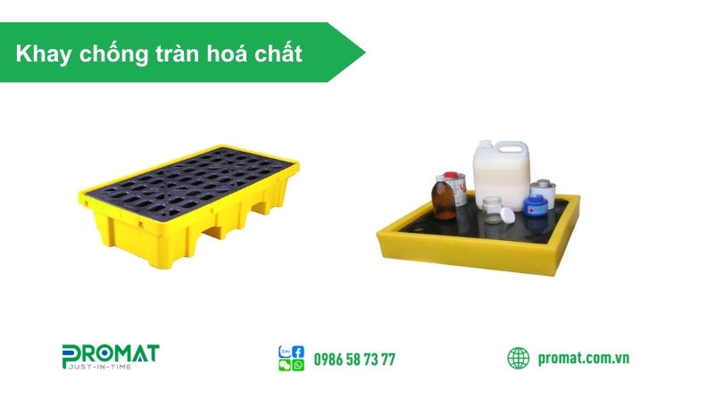 Khay Chống Tràn Hóa Chất Bằng Nhựa 1 Khay chống tràn hóa chất bằng nhựa cần thiết cho nhiều doanh nghiệp