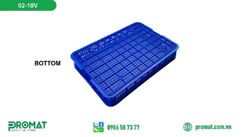 Khay nhựa hở giúp việc vệ sinh dễ dàng