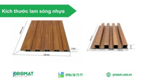 Kích thước lam sóng nhựa