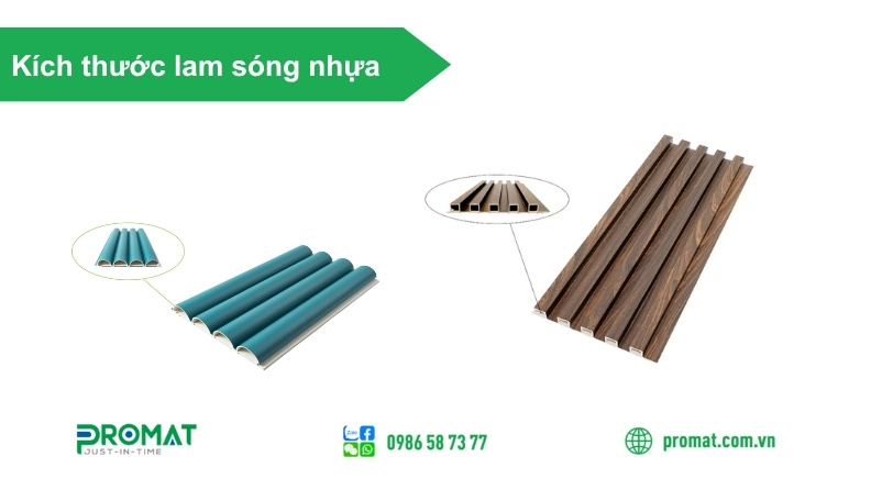 Kích Thước Lam Sóng Nhựa Tiêu Chuẩn Và Cách Chọn Phù Hợp 3 Chọn kích thước tấm ốp theo từng diện tích không gian