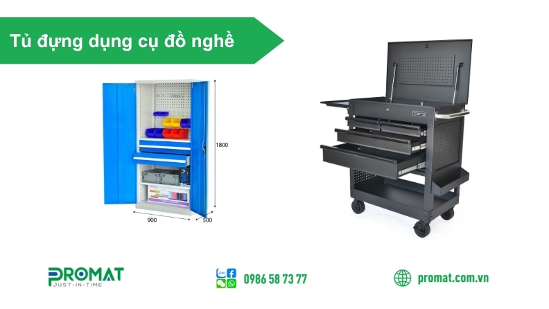 Tủ Dụng Cụ Đồ Nghề: Cấu Tạo, Ứng Dụng Và Cách Chọn 4 Chọn tủ có kích thước phù hợp với nhu cầu lưu trữ