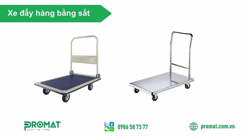 Xe Đẩy Hàng Bằng Sắt: Đặc Điểm, Ưu Điểm, Phân Loại, Cách Chọn 4 Lưu ý khi lựa chọn xe đẩy hàng bằng sắt
