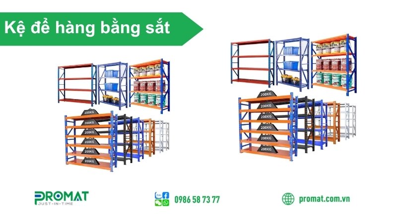 Kệ Sắt Để Hàng Bình Dương – Địa Chỉ Nhà Cung Cấp Uy Tín 4 PROMAT cung cấp kệ sắt đựng hàng chất lượng, đa dạng tải trọng