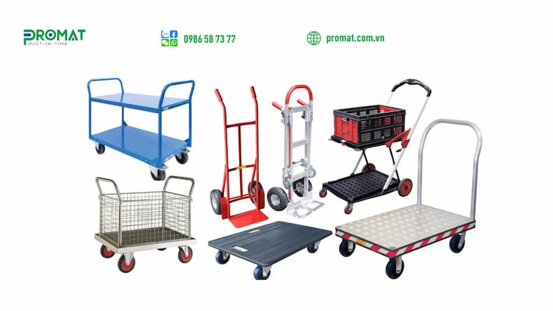 Các loại xe đẩy hàng phổ biến