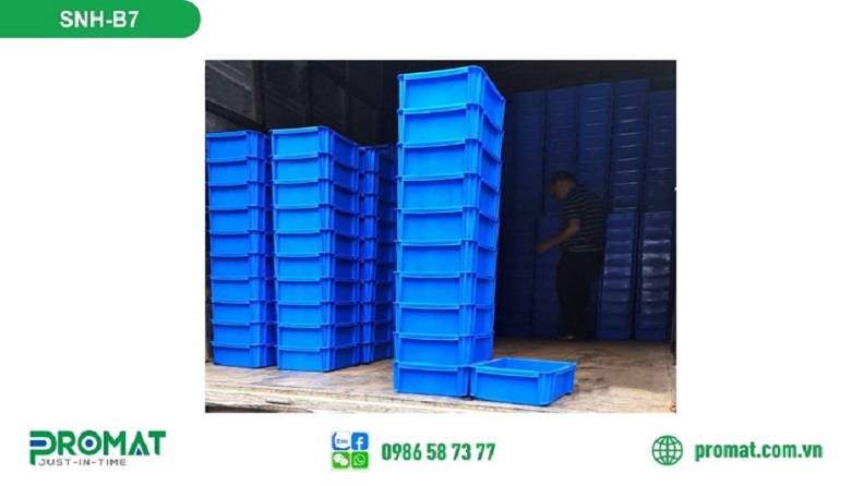 Thùng nhựa có độ bền cao, chống nước và chống hóa chất
