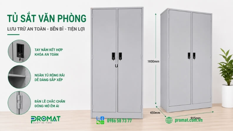 Tủ 2 cửa mở được dùng phổ biến