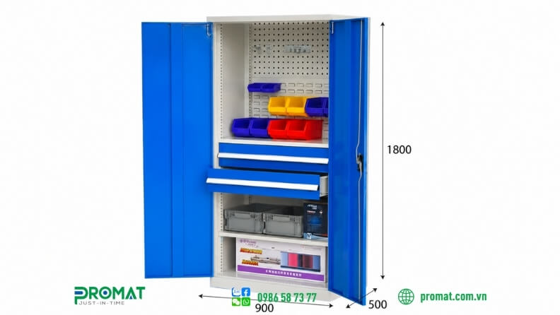 Tủ đựng dụng cụ kích thước tiêu chuẩn phổ biển