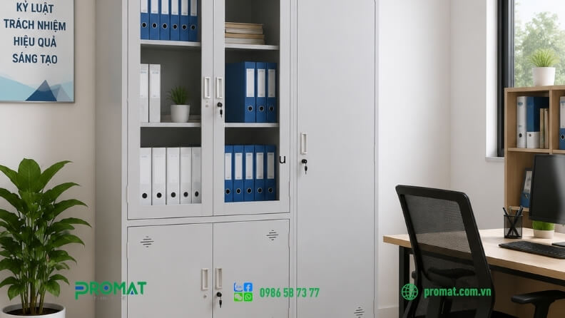 Tủ được dùng để lưu trữ hồ sơ lâu dài