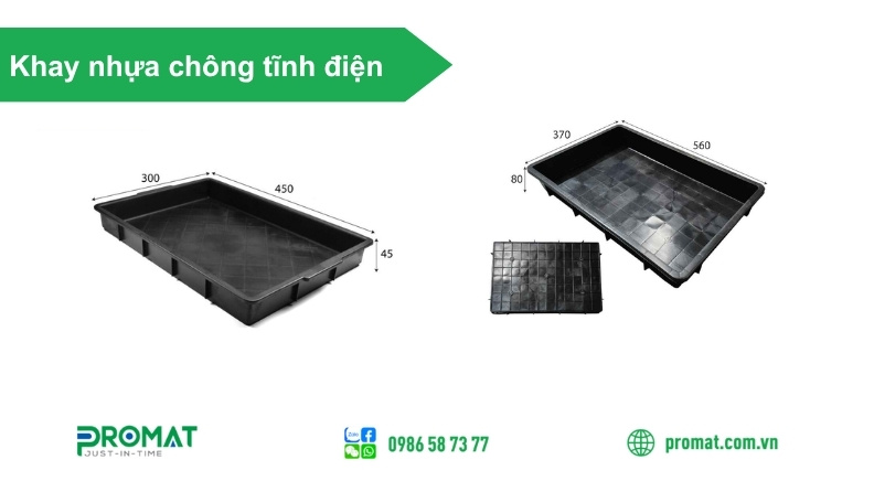 Khay Chống Tràn Hóa Chất Bằng Nhựa 3 Thiết bị chống tràn hóa chất giúp hạn chế nguy cơ ô nhiễm môi trường