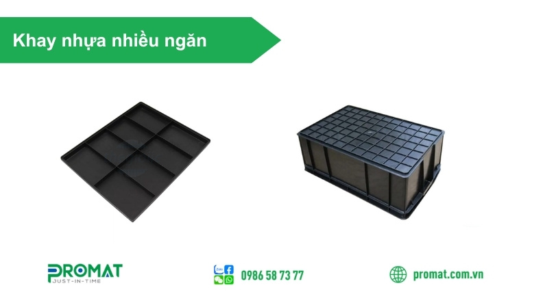 Khay Nhựa Nhiều Ngăn Là Gì? Ưu Điểm Và Ứng Dụng 3 Bề mặt khay nhẵn giúp quá trình vệ sinh thuận tiện, nhanh chóng