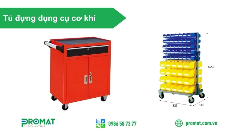 Tủ đựng dụng cụ giúp tiết kiệm diện tích, tối ưu không gian làm việc