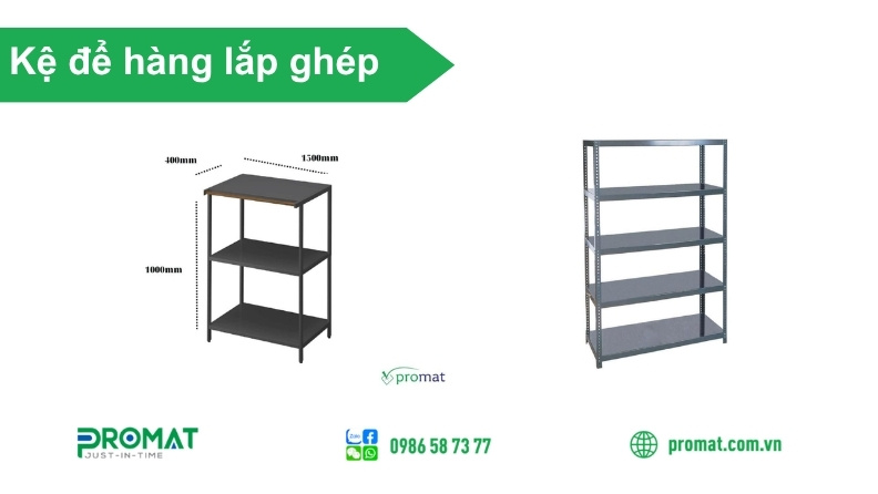 Công Dụng Của Kệ Để Hàng Lắp Ghép Trong Thực Tế 2 Kệ để hàng giúp tận dụng diện tích lưu trữ theo chiều cao