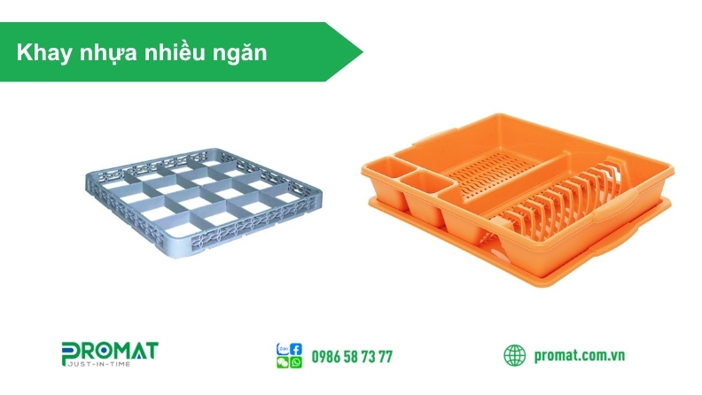 Khay Nhựa Nhiều Ngăn Là Gì? Ưu Điểm Và Ứng Dụng 2 Khay nhựa thiết kế nhiều ngăn giúp phân loại vật tư khoa học