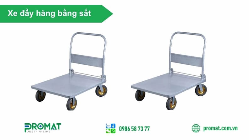 Xe Đẩy Hàng Bằng Sắt: Đặc Điểm, Ưu Điểm, Phân Loại, Cách Chọn 2 Ưu điểm nổi bật của xe đẩy hàng chất liệu sắt