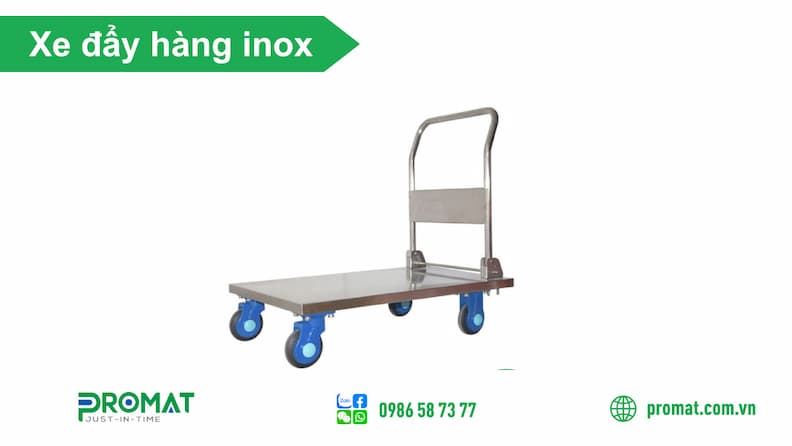 Ưu điểm nổi bật của xe đẩy inox