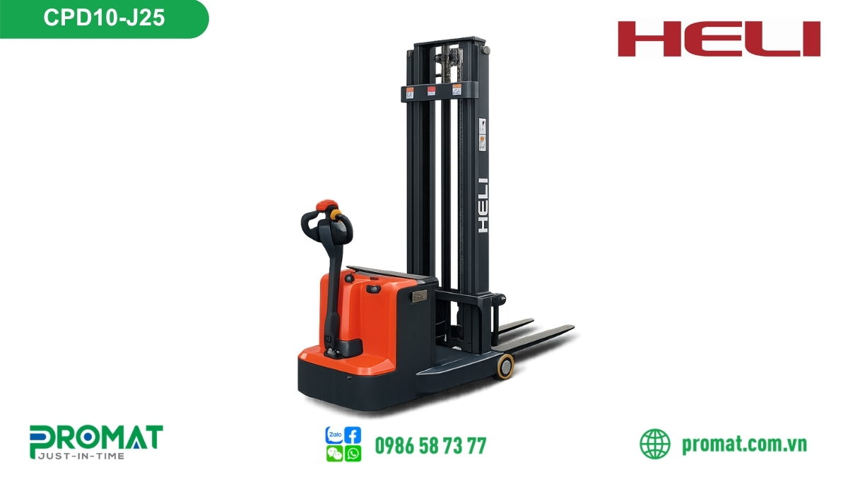 Xe Nâng Điện Đứng Lái 1 Tấn Heli Cpd10-J25 2 CPD10 J25 5