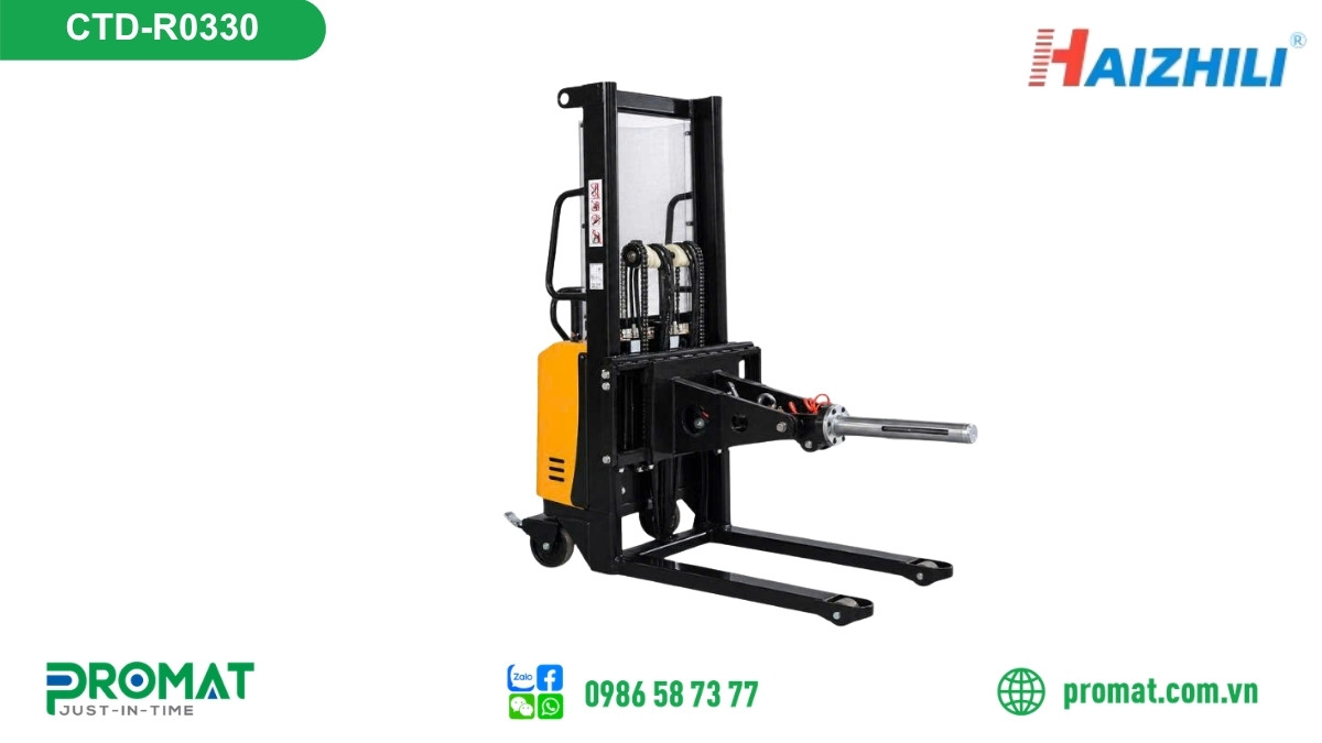 Xe Nâng Tay Điện Nâng Cuộn 300Kg Haizhili Ctd-R0330 Nâng Cao 3M 2 CTD R0330 6