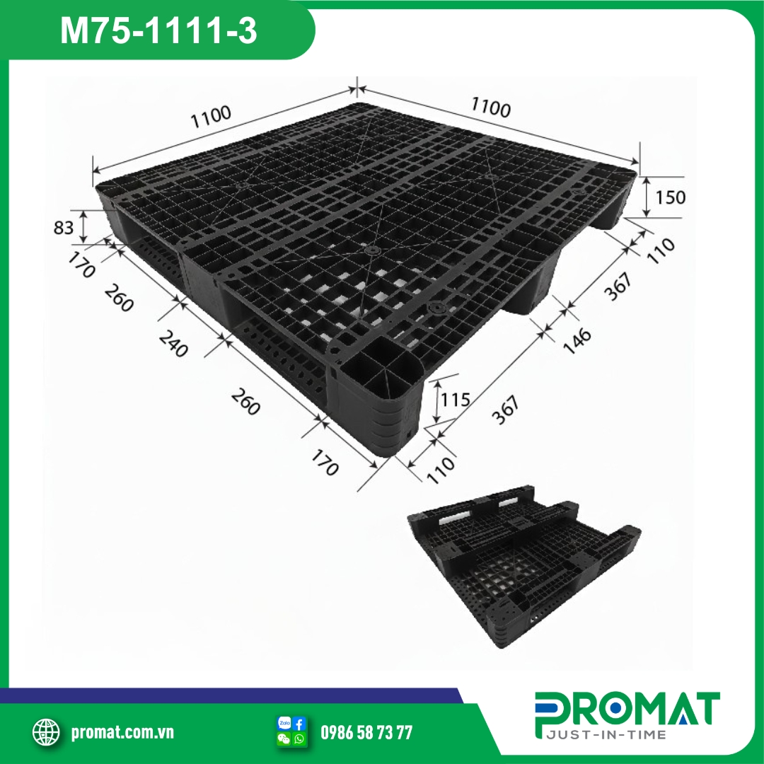 [M75-1111-3] 1100x1100x150mm