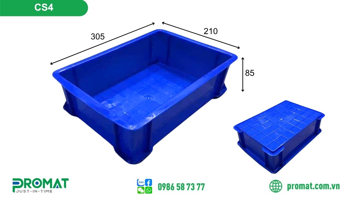 Khay Nhựa Kín Cs4 305X210X85Mm 2 CS4 6