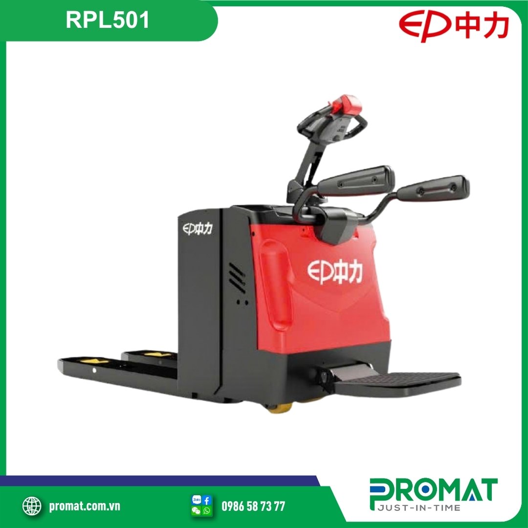 Xe Nâng Tay Điện 5 Tấn EP RPL501 Có Bửng Đứng Lái