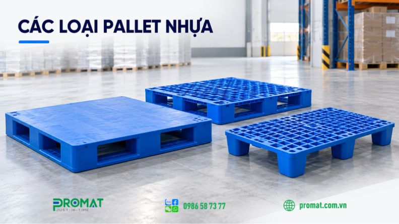 Pallet nhựa có nhiều loại, kích thước và mẫu mã đa dạng