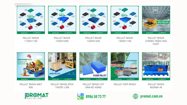 Pallet Nhựa Bình Dương | Bảng Giá &Amp; Kinh Nghiệm Chọn Mua 5 Pallet nhựa chất lượng cao, giá tốt tại Promat